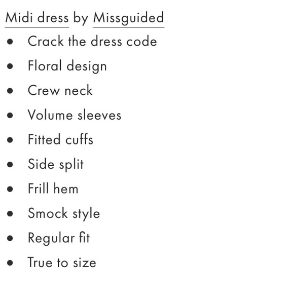 NWT Misguided SMOCK DRESS - Picture 6 of 6